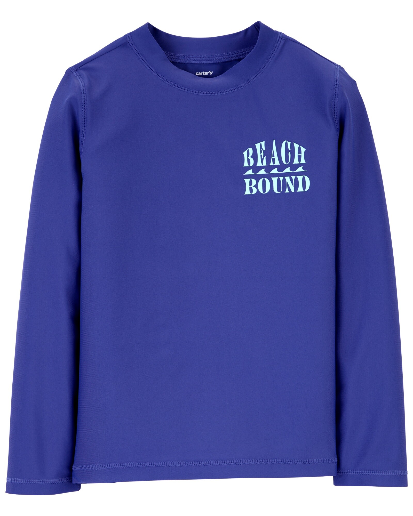 Remera de baño, manga larga, con protección UPF 50+, estampa beach bound Sin color