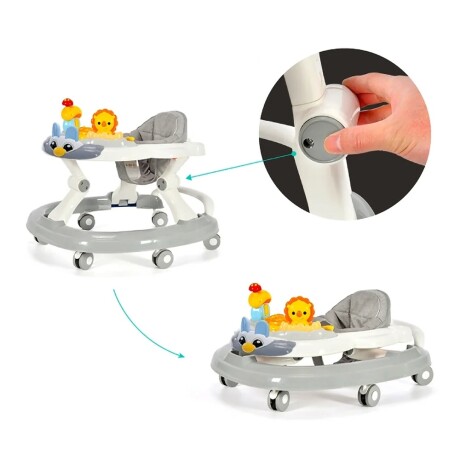 Andador Caminador para Bebé Plegable y Portable c/Accesorios Verde