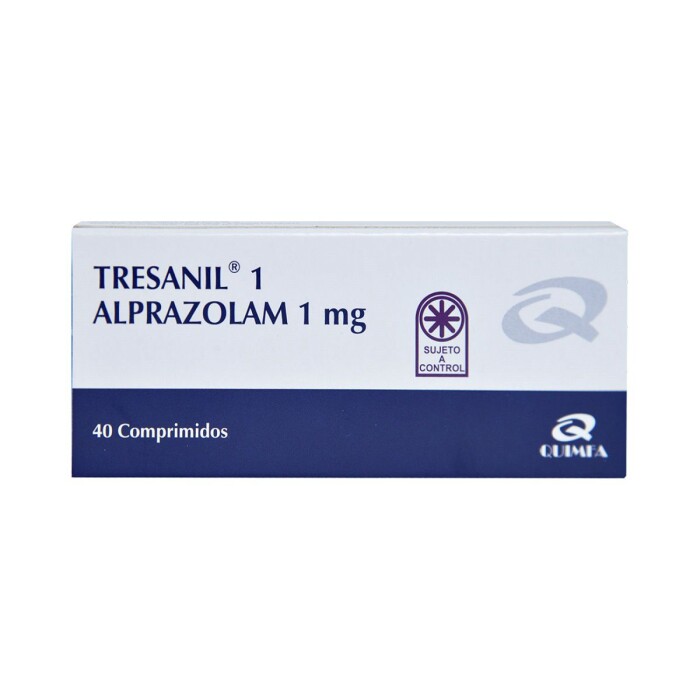TRESANIL 1 CJ X 40 COMPRIMIDOS única