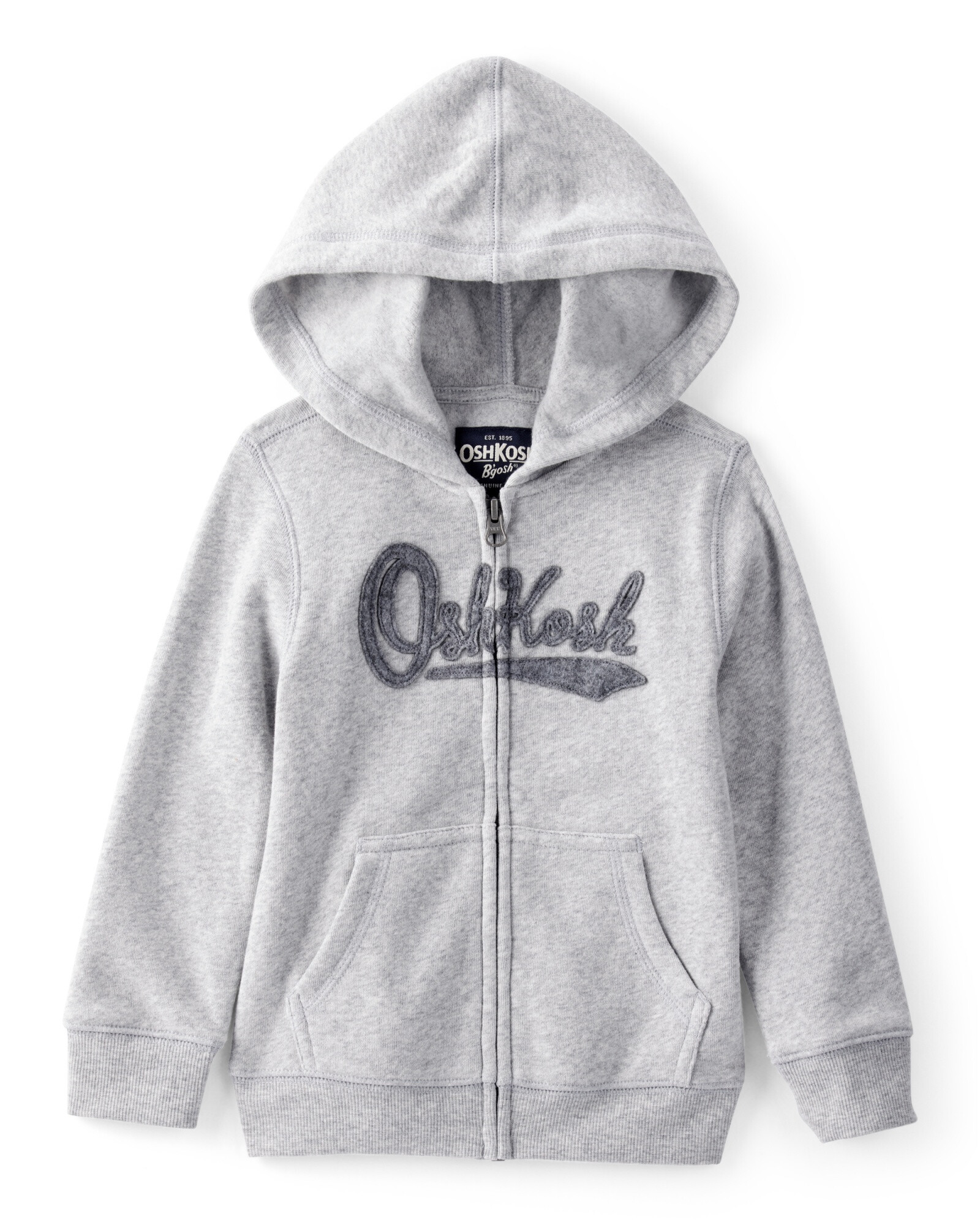 Campera de algodón con felpa, gris Sin color