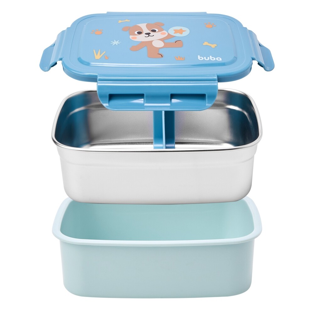 Lunchera bento box BUBA pastel colors perrito