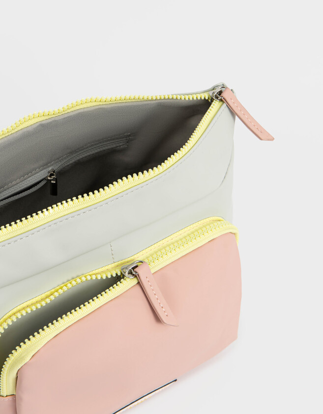 Porta Cosméticos Deportivo Porta Cosméticos Colorblock - Gris Claro