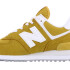 Championes de Mujer New Balance Classics Traditionnels Amarillo - Blanco