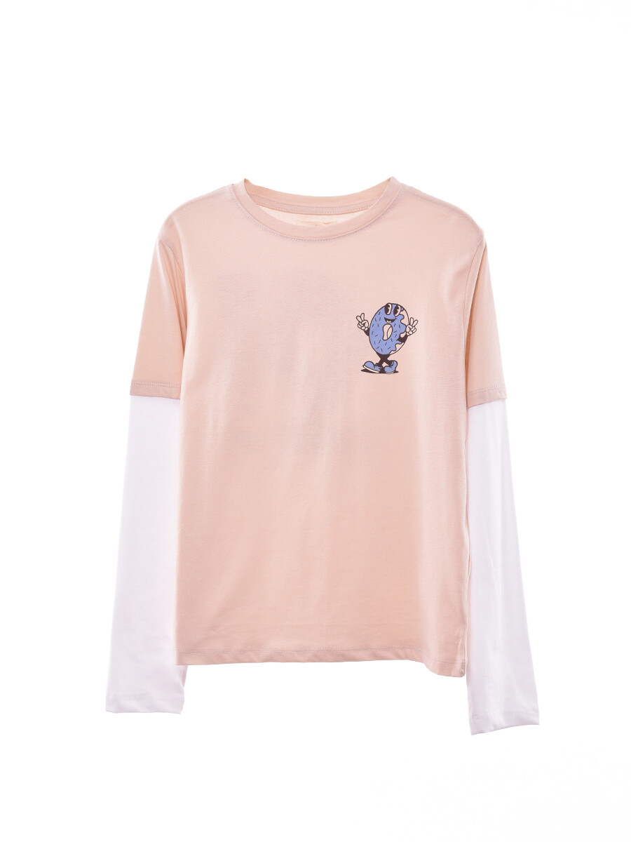 REMERA LUKEN - BEIGE 