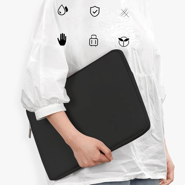 Funda Estuche Sobre Neopreno Notebook Laptop 13 Pulgadas Variante Color Negro