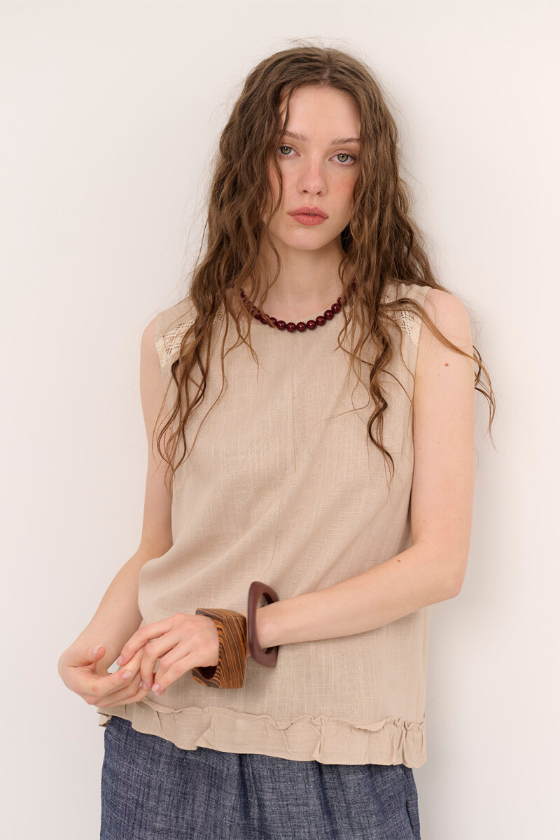 TOP PILAR BEIGE