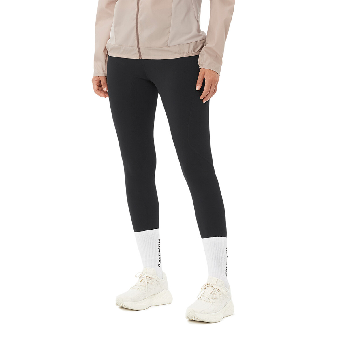 Salomon Calza ShKout core tights 28" W para Mujer - Negro - Negro 