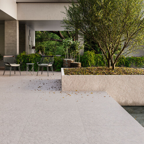 Porcelanato Tipo Piedra Granillado 92X92Cm Piso Pared GAMAS DE BEIGE