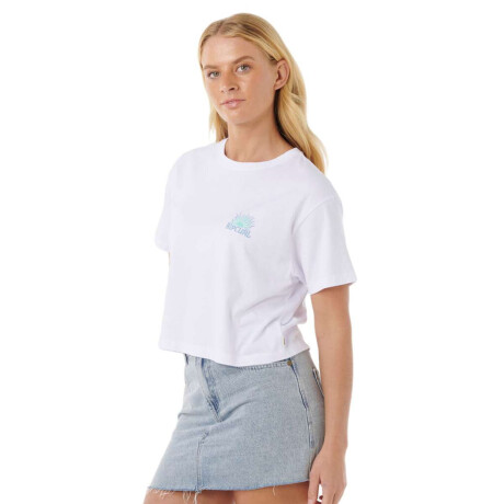Remera Rip Curl Sunrise Crop Blanco