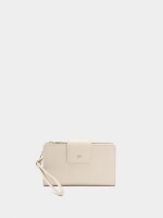 Cartera Con Bolsillo Para Móvil beige
