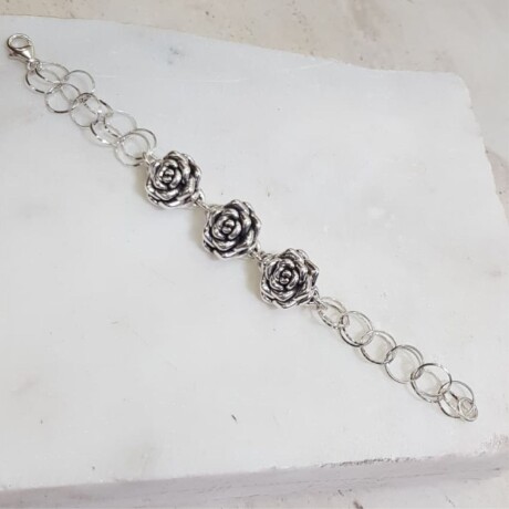 Pulsera 3 Rosas - Plata 925 Pulsera 3 Rosas - Plata 925