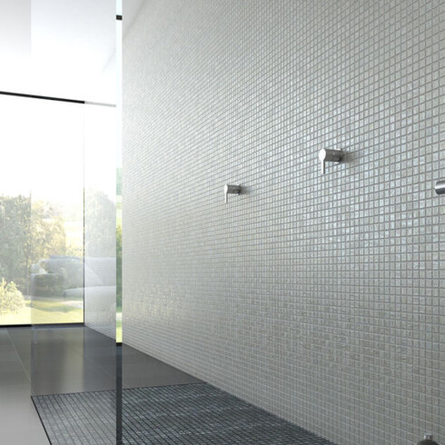 Pastilla De Piscina Gris Esmaltada Medida 31X31 Vidrio 000