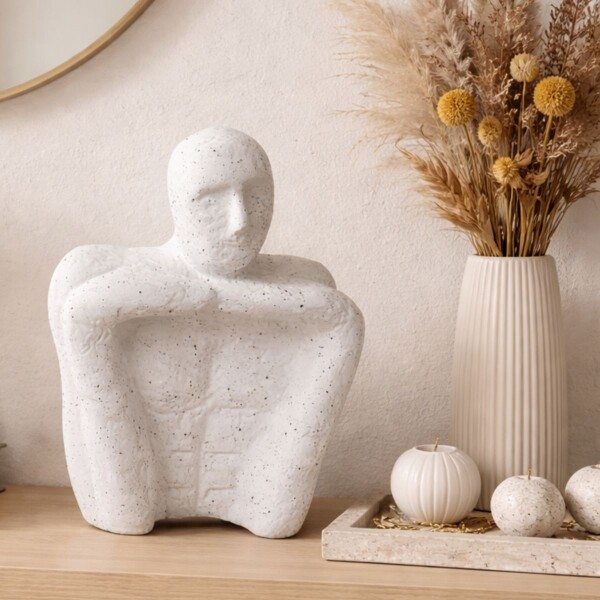 ESCULTURA MAN Blanco - Large