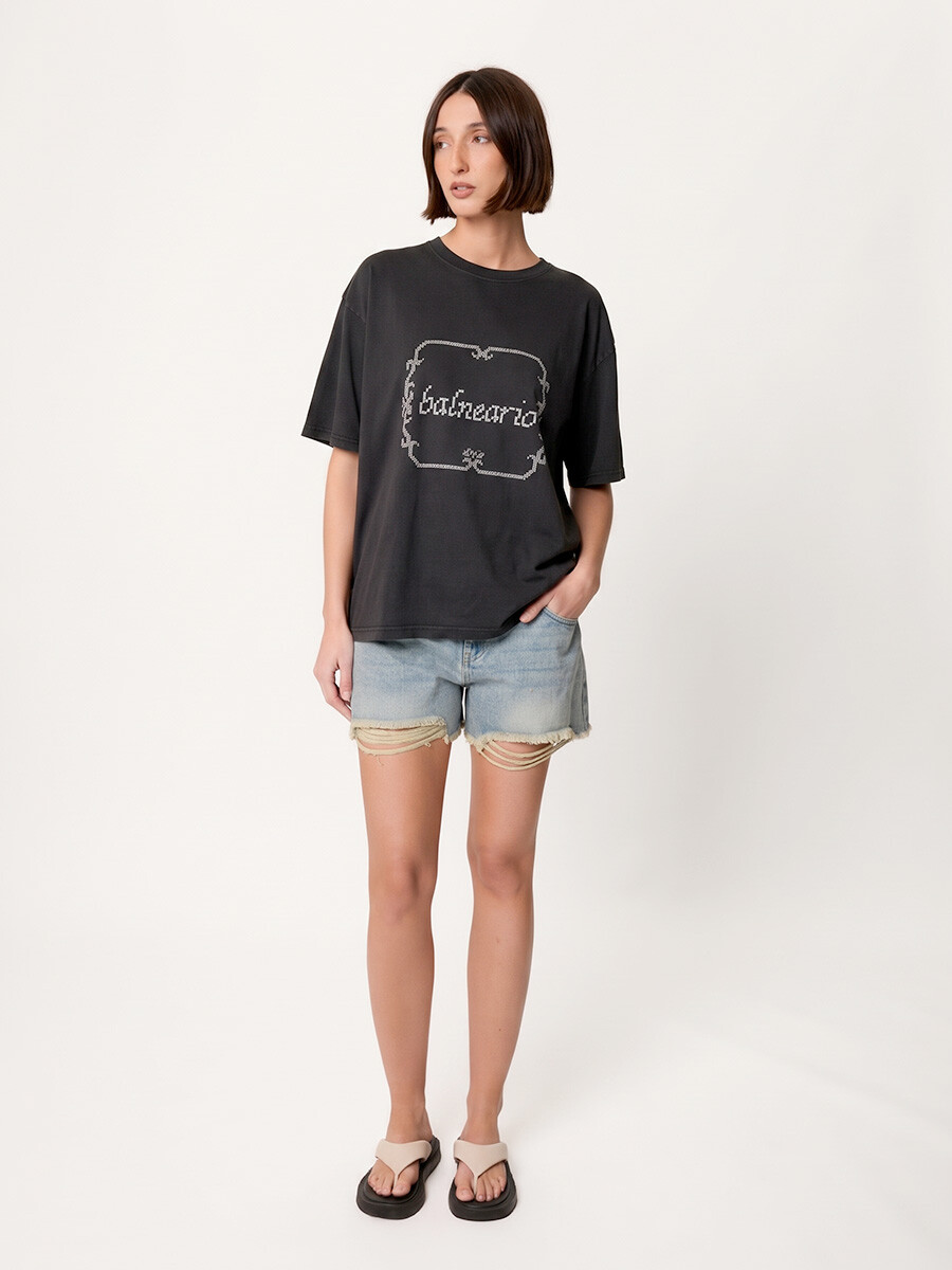 T-SHIRT M/C BALNEARIO DIXIE Negro
