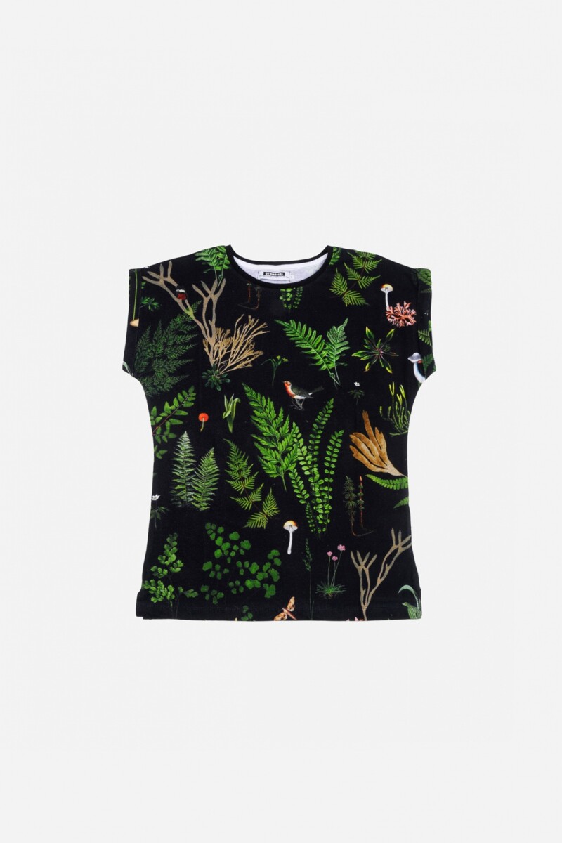 Remera estampa naturaleza VERDE