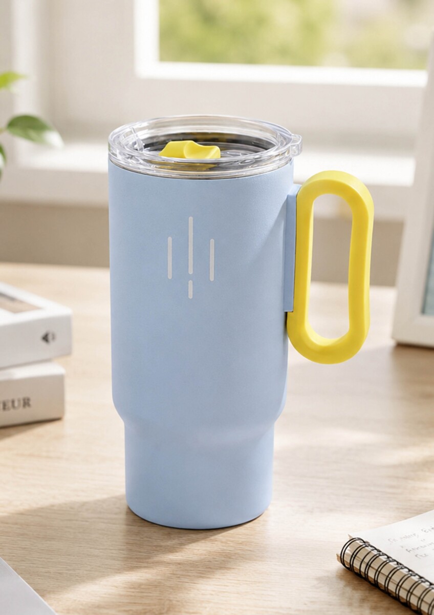 Vaso Térmico de Acero - Celeste 