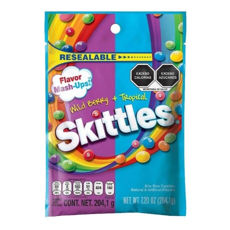 Caramelos Masticables Skittles Wild Berry y Tropical 204GR 001