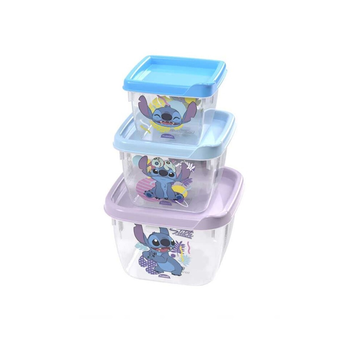 Set de 3 Potes Cuadrados Connect Stitch - Plasútil 