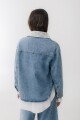 PRE VENTA Campera Couro Jean Crochet Blanco
