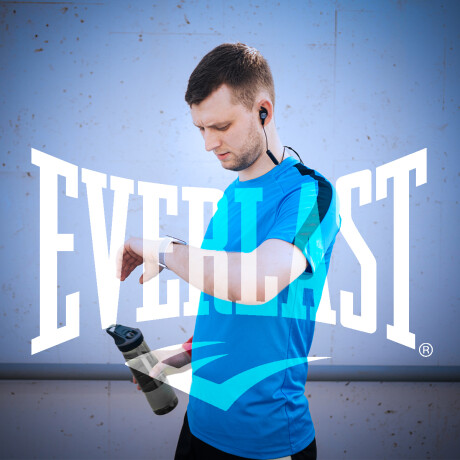 Botella Agua Deportiva Everlast Tritan 730ml C/filtro Azul