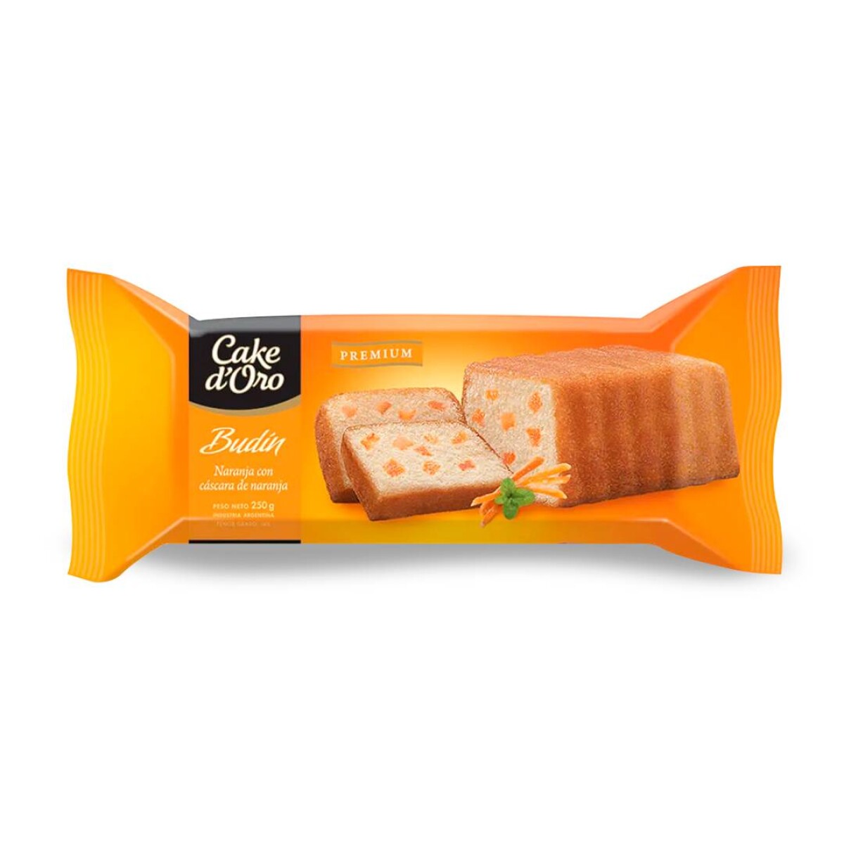Budín Cake D`Oro 250 Grs - Naranja 