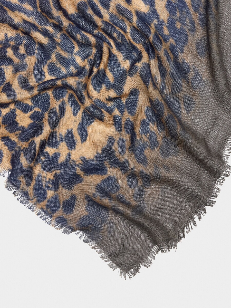 Pañuelo Estampado Animal azul