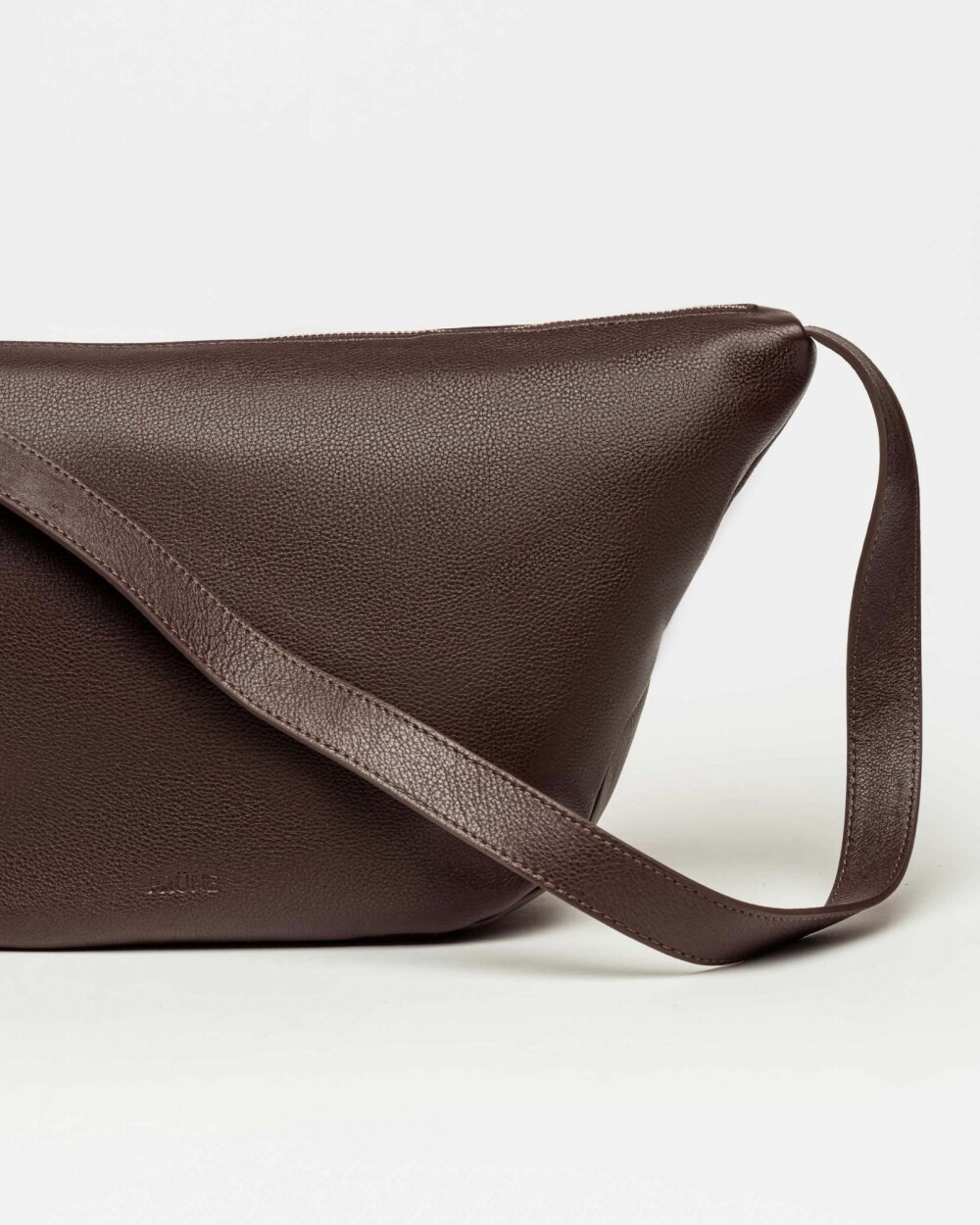 Bolso Bamboo en cuero graneado Marron