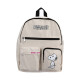 Mochila Snoopy beige