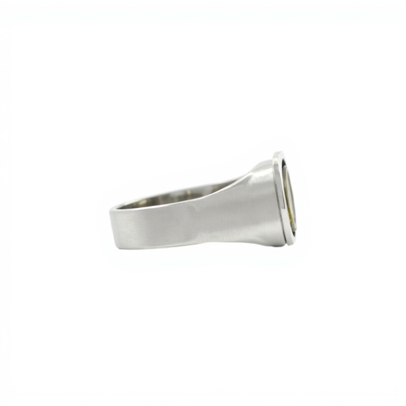 Anillo Profesión Masajista- Plata y Oro - Sin Piedra-AP5037 sinpiedra