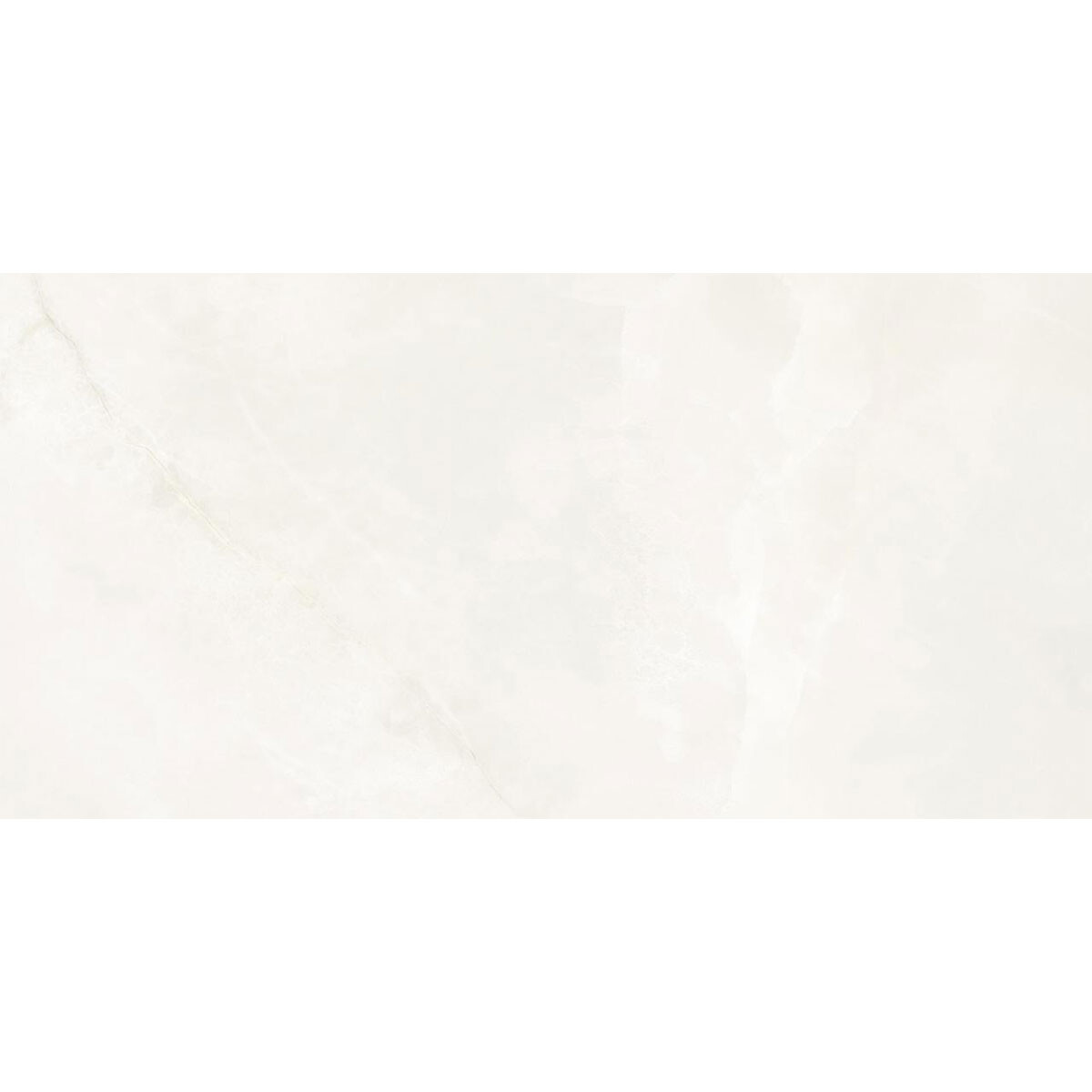 Porcelanato Onix Marmolado Brillante Blanco Pulido 60X120 Cm 