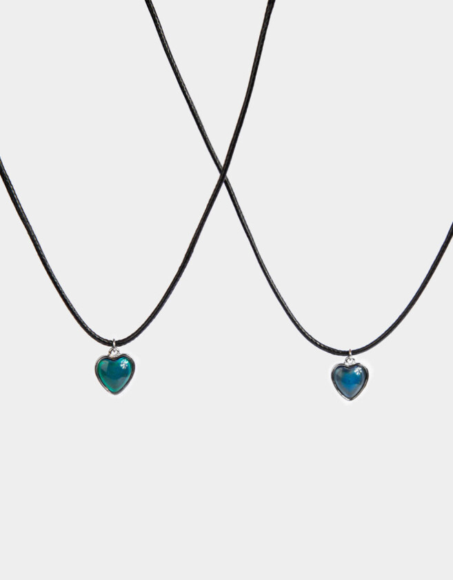 Collares para compartir Corazón Collares Para Compartir - Plateado