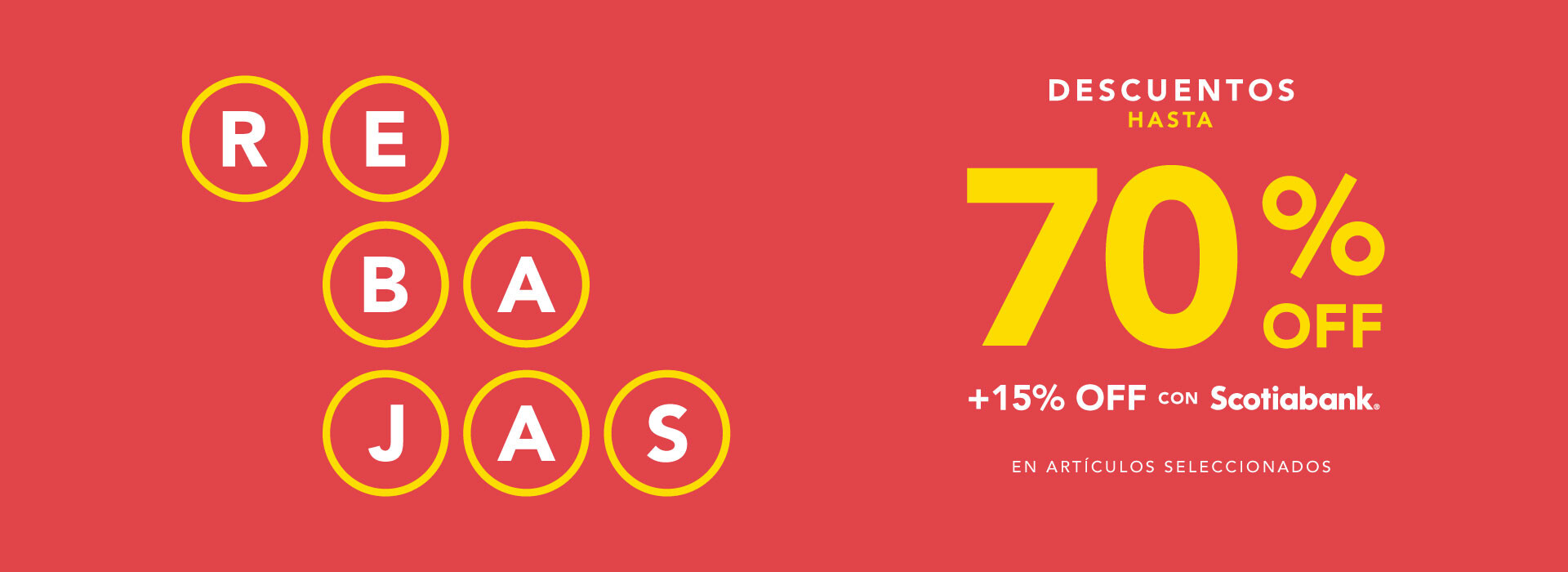 Rebajas hasta 70%