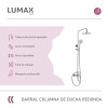 Barra columna ducha redonda inox con soporte y diseño moderno para baño Barra columna ducha redonda inox con soporte y diseño moderno para baño