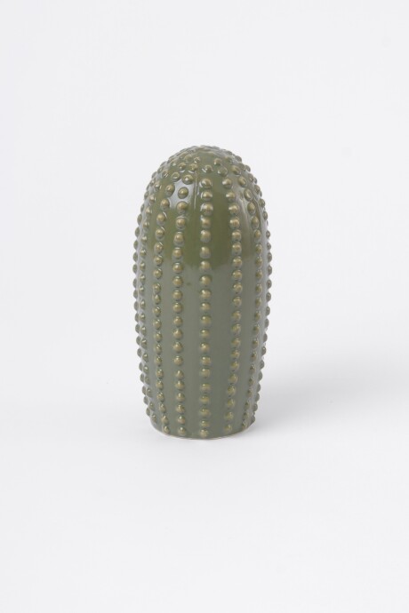 Adorno con forma de cactus verde
