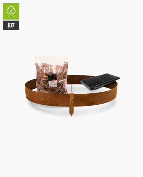 Fleje separador para árbol 10cm x D: 75cm - Hierro 2mm