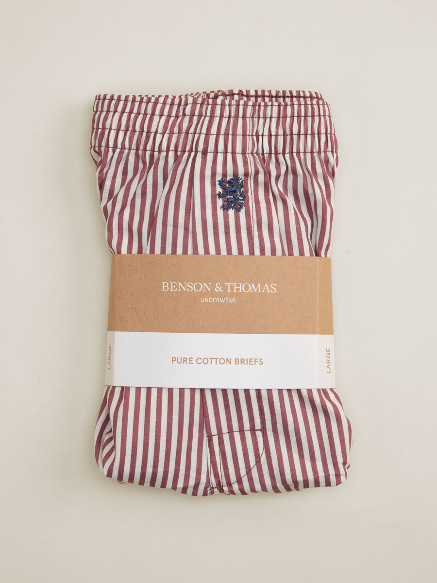 BOXER ROMA - RAYAS ROJO 