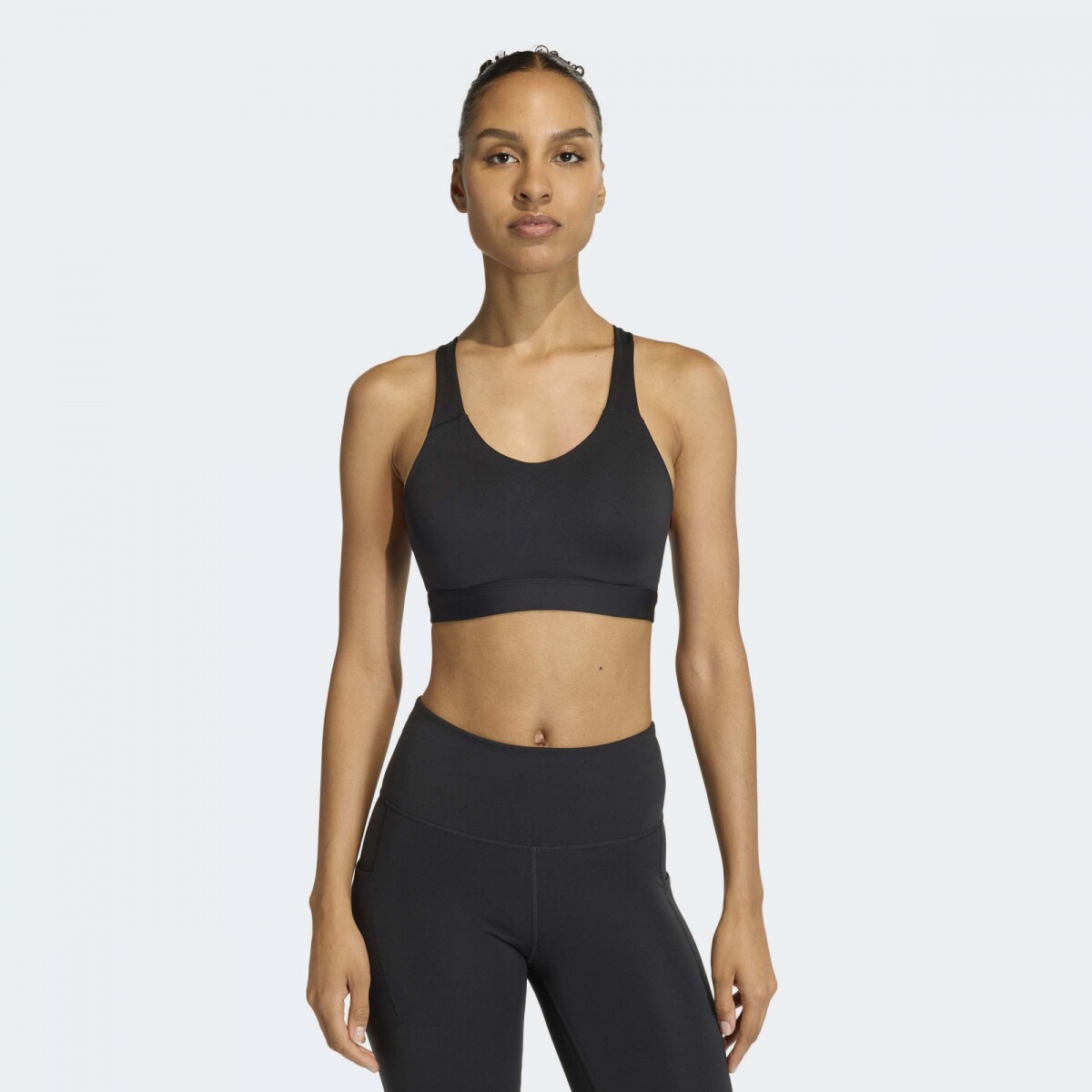 Top Adidas Optime Essentials Workout Soporte Alto - Negro 