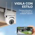 Cámara Seguridad WiFi 1080P Exterior Ip66 Inalambrica Noche Color Blanco