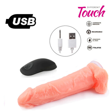 Vibrador A Control Remoto Carga USB Especial Piel