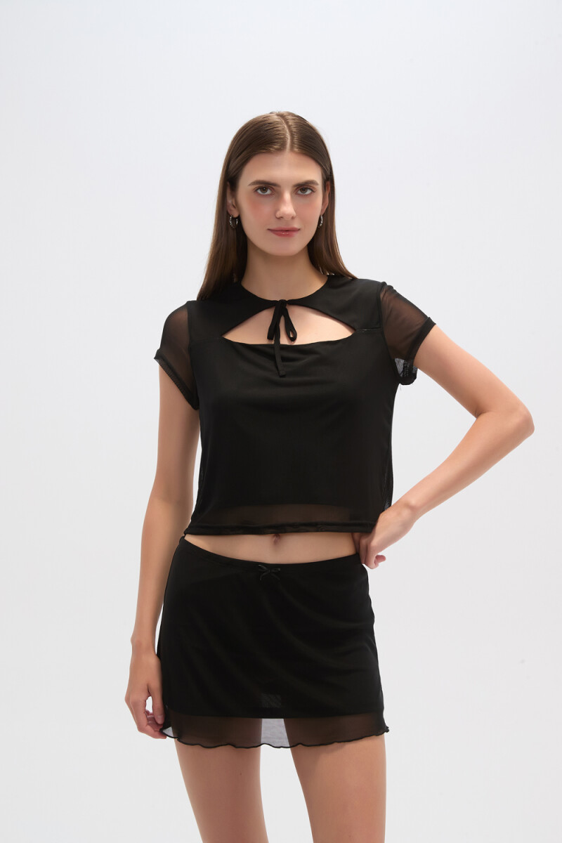 Tops Roselia - Negro 