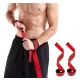 Set X2 Straps Correas Levantamiento Pesas Gym Negro Rojo
