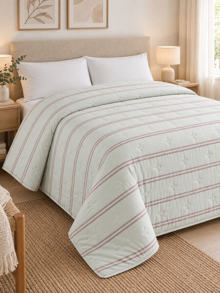 COLCHA 2 PLAZAS 200X230CM BEIGE