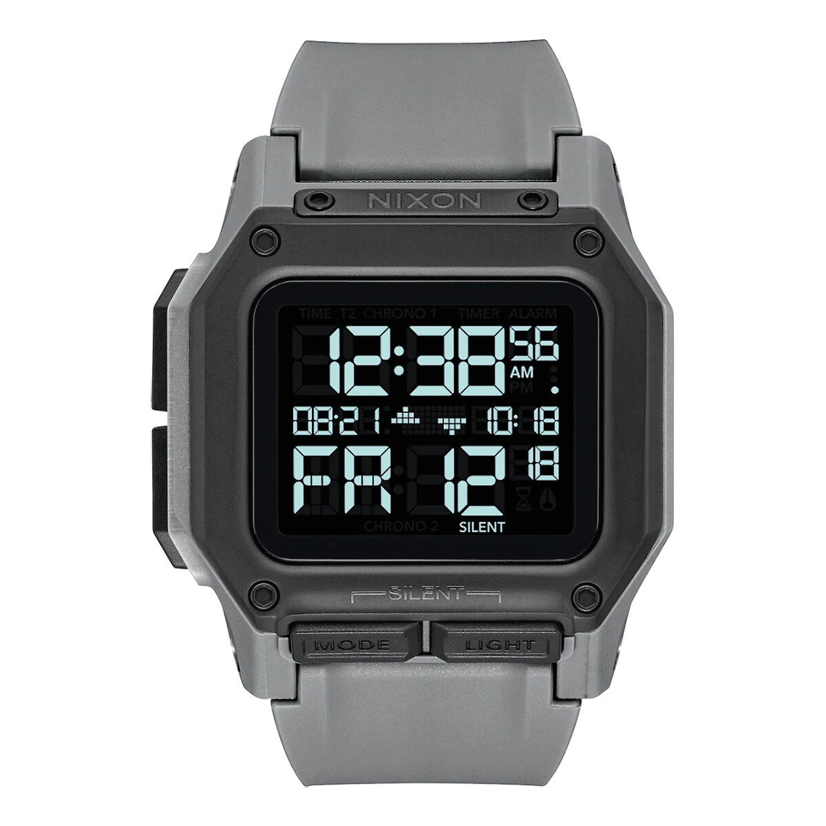 Reloj Nixon Deportivo Silicona Gris 