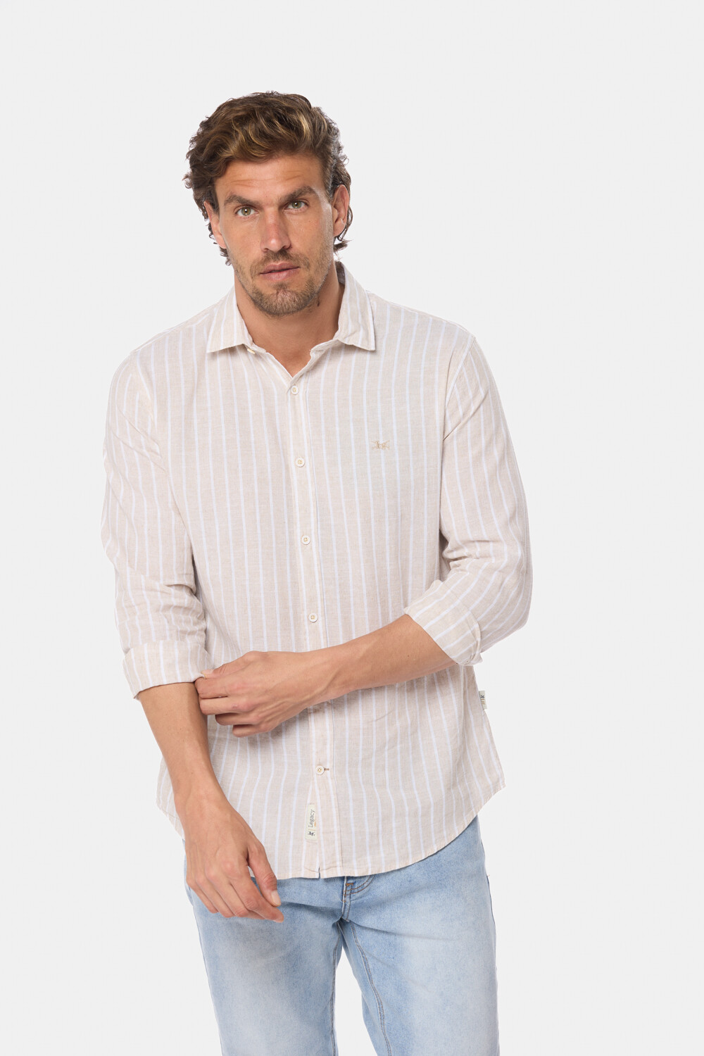 CAMISA DE LINO Beige