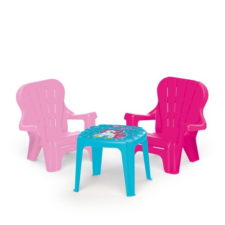 Set Infantil Dolu Mesa y 2 Sillas Unicornio 001