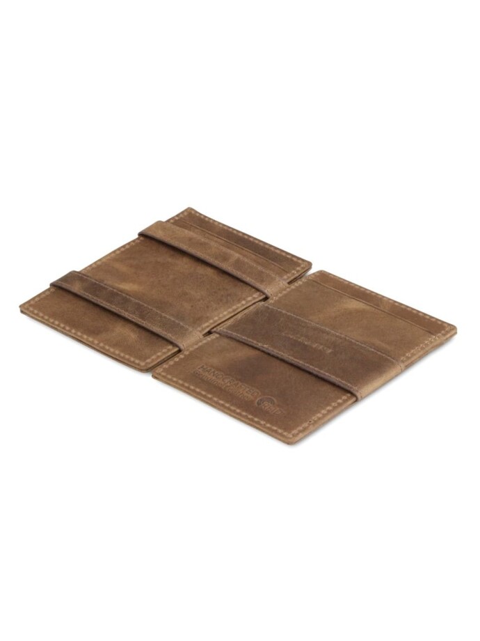 WALLET ESSENZIALE BRUSHED BROWN