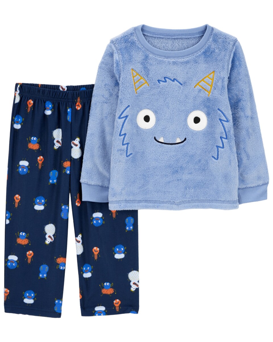 Pijama dos piezas de micropolar, diseño monstruos 