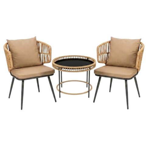 JGO MESA C/SILLON BEIGE 3PZAS Unica