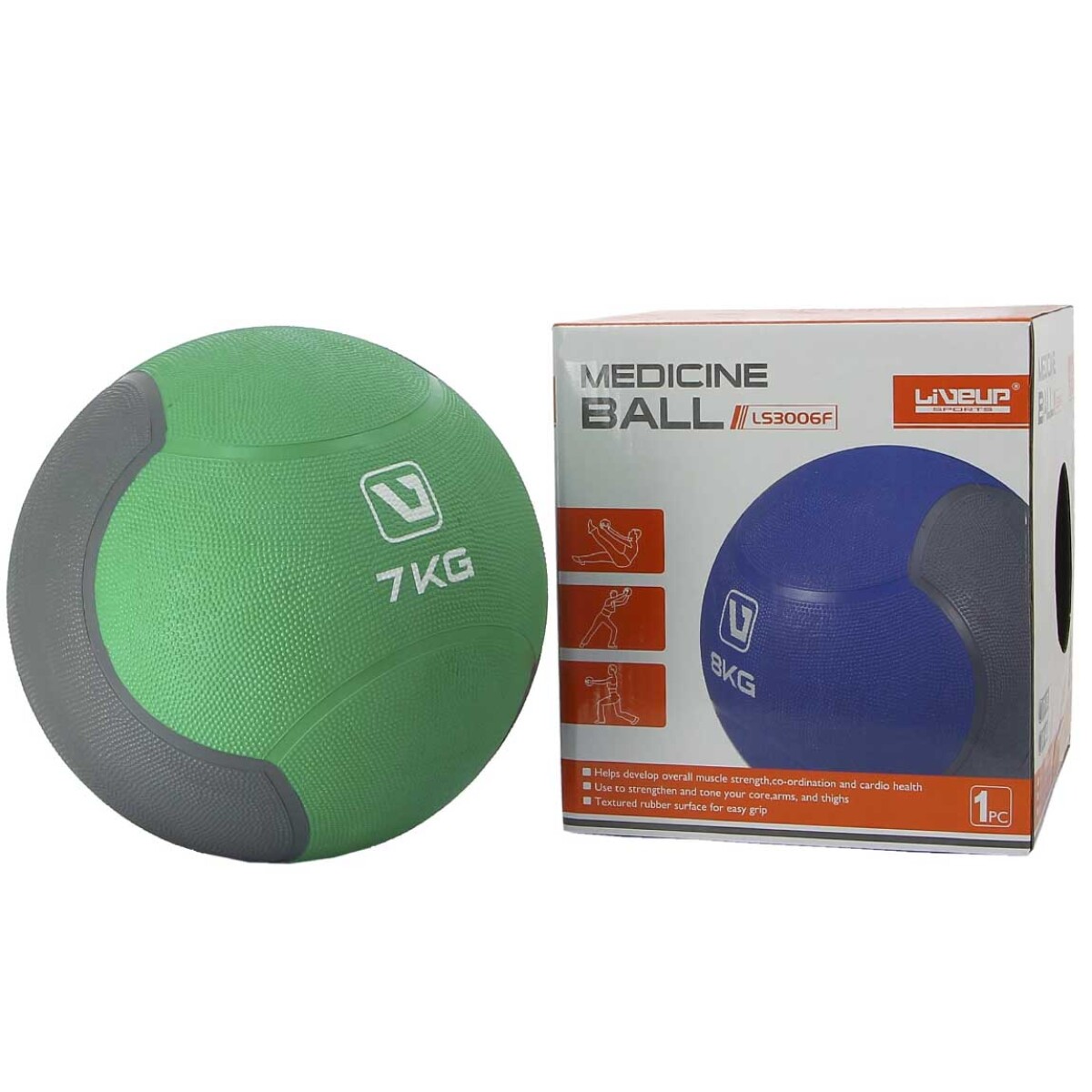 Live Up Medicine ball 7 kg - Verde 