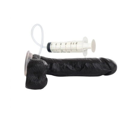 Consolador Realista Eyaculador Cock Negro